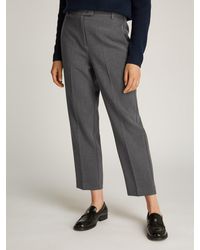 Tommy Hilfiger - Webhose PUNTO SLIM STRAIGHT PANT mit Bügelfalten, Metalllabel - Lyst