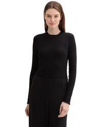 Tom Tailor - Langarmshirt mit gewelltem Saum - Lyst