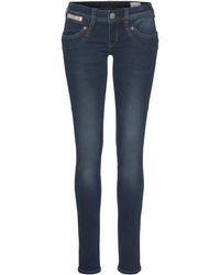 Herrlicher Slim-fit-Jeans "GILA SLIM REUSED", Low Waist Powerstretch in  Blau | Lyst DE