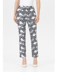 SteHmann - Stoffhose mit grafischem Muster - Lyst
