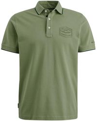 PME LEGEND - T-Shirt Short sleeve polo Stretch pique pa, Ivy Green - Lyst