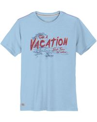 Redfield - Rundhalsshirt Übergröße T-Shirt Vacation hellblau - Lyst