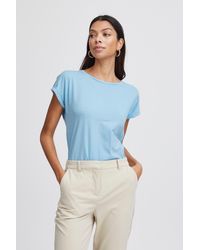 B.Young - T- Shirt Kurzarm Rundhals Sommer Top 7525 in Blau - Lyst