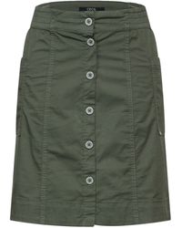 Cecil - Minirock Papertouch Skirt with button d - Lyst