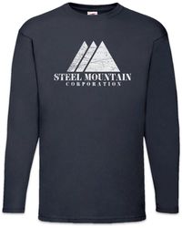 Urban Backwoods - Langarmshirt Steel Mountain Langarm T-Shirt Fsociety Allsafe TV Evil E Corp Mr. - Lyst