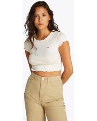 Tommy Hilfiger - T-Shirt TJW SH SLIM TEE EXT mit Babylock - Lyst