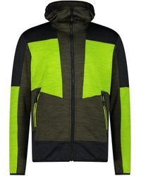 CMP - Fleecejacke Man Stretch Fleece Jacket fix Hood oil green - Lyst