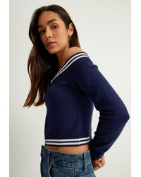 Koton - Strickpullover U-Boot-Kragen Mit Reißverschlussdetail - Lyst