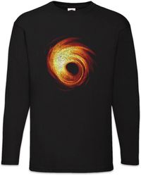 Urban Backwoods - Langarmshirt Black Hole Langarm T-Shirt Schwarzes Loch Geek Nerd Space Station - Lyst