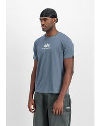 Alpha Industries - Rundhalsshirt Basic T Ml Baumwolle, Regular Fit - Lyst