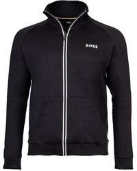 BOSS - Sweatshirt Sweatjacke Baumwolle Authentic Jacket Z - Lyst