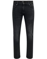 Only & Sons - Jeans Slim Fit Denim Pants 7065 in Schwarz - Lyst