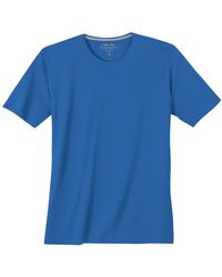 Redmond - Rundhalsshirt Übergrößen Rundhals Basic T-Shirt azurblau - Lyst