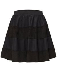 ONLY Kunstleder Rock - Schwarz