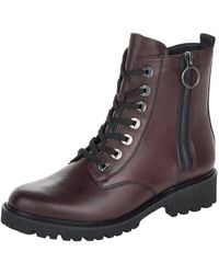 Remonte - Schnürstiefelette Blockabsatz, Stiefelette, Schnürboots, Im Modischen Used Look - Lyst