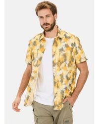 Camel Active - Kurzarmhemd mit Strukturmuster Kentkragen - Lyst