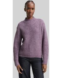 Tom Tailor - Strickpullover Pullover & Strickjacken Relaxed Fit Strickpullover Mit Stehkragen - Lyst