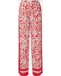 Comma, - Stoffhose Hose mit All-over-Print Gummizug - Lyst