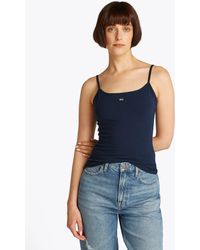 Tommy Hilfiger - Spaghettitop TJW ESSENTIAL STRAP TOP EXT mit Logostickerei - Lyst