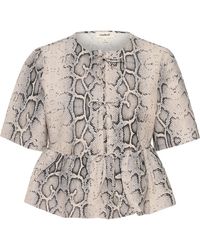Soaked In Luxury - Kurzarmbluse Kurzarm-Bluse SLXala - Lyst