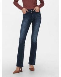 ONLY - Bootcut-Jeans Onlblush Mid Flared Dnm Rea409 Noos - Lyst