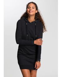 Ragwear - Sweatkleid BESS O Hoodie mit Tunnelzug-Kapuze - Lyst