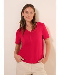 Cecil - T-Shirt aus reiner Baumwolle - Lyst