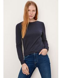 S.oliver - Longpullover Strickpullover Pullover Mit U-Boot-Ausschnitt - Lyst