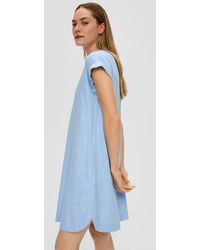 S.oliver - Minikleid Midi-Kleid mit Tunika-Ausschnitt - Lyst