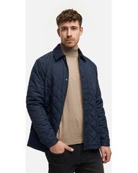 INDICODE - INDram Leichte Steppjacke mit Cordkragen und Druckknöpfen - Lyst
