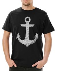 Urban Backwoods - Print- Oldschool Anchor Vintage Logo II T-Shirt Anker Nautical Star - Lyst