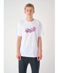 CLEPTOMANICX - T-Shirt StillyLyfe mit buntem Frontprint - Lyst