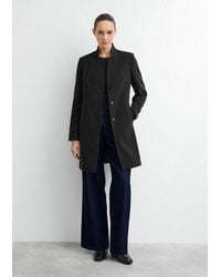 Comma, - Funktionsmantel Outdoor-Mantel Taillierter Blazer-Mantel Aus Weichem Viskosemix - Lyst