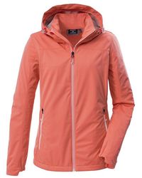 Killtec - Softshelljacke Kos 69 Wmn Sftshll Jckt Winddichte, Wasserabweisende Damenjacke Mit Abnehmbarer Kapuze - Lyst