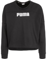 PUMA Sweatshirt »Nu-tility Cropped Crew« - Schwarz