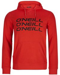 O'neill Sportswear - Kapuzensweatshirt Tripple Stack Hoodie mit dreifachem Markenprint auf der Brust - Lyst