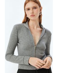 Koton - Cardigan Standkragen Mit Reißverschlussdetail - Lyst