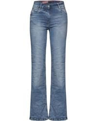 Cecil - Chinohose Style TOS Toronto Bootcut Ligh - Lyst