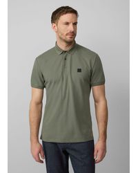 S.oliver - S.Oliver BLACK Kurzarmshirt Piqué-Poloshirt aus Baumwollstretch mit Label-Patch Logo - Lyst