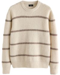 Next - Regular Fit Rundhalspullover mit Querstreifen (1-tlg) - Lyst
