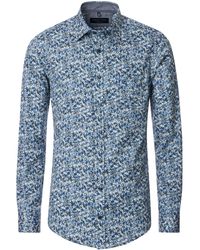 CASA MODA - Langarmhemd Kent Comfort Fit 100 blau - Lyst