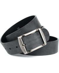 Anthoni Crown Leren Riem - Zwart