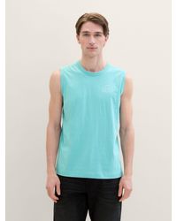 Tom Tailor - T-Shirt Tanktop mit Bio-Baumwolle - Lyst