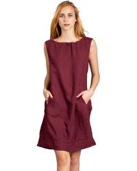 Caspar - Sommerkleid SKL017 lässiges knielanges Sommer Leinenkleid Luftig leicht - Lyst