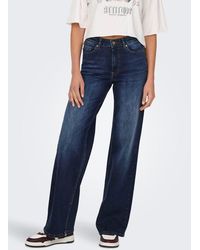 ONLY - 5-Pocket-Jeans ONLMADISON BLUSH HW WIDE DNM TAI081 NOOS - Lyst