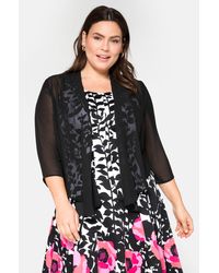 Sheego Style Style Jas - Zwart