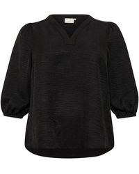 Kaffe - Langarmbluse Langarm-Bluse KCellinor Große Größen - Lyst