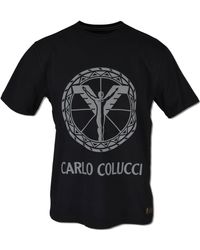 carlo colucci - T-Shirt 3D-Logo-Druck (1-tlg) - Lyst