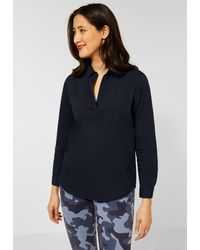 Street One - Longbluse mit Turn-Up Funktion - Lyst