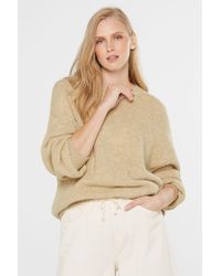 SENSES.THE LABEL - Rundhalspullover mit überschnittenen Schultern - Lyst
